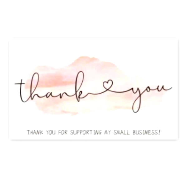 "Thank🩷You" "Thank You For Supporting my Small Business" Cards ☆》NWT《☆ - Picture 6 of 7